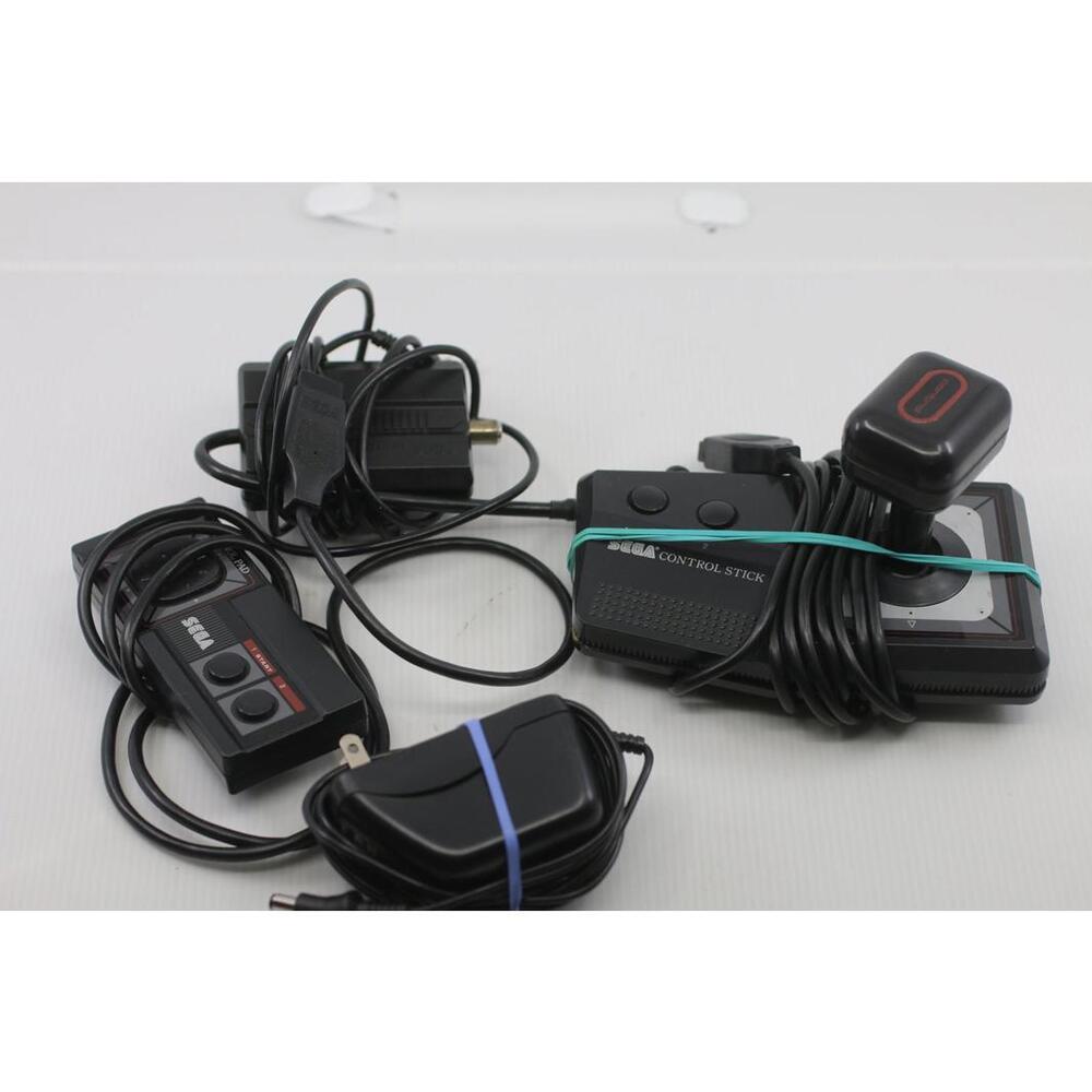 Sega Master System Lot: Control Pad + Control Stick Joystick + AC Adapter OEM